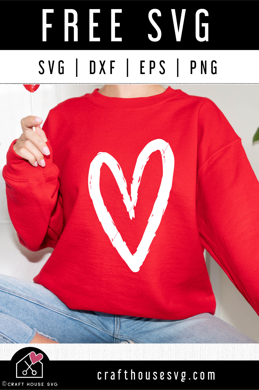 FREE Distressed Heart SVG Valentine shirt cut file FB393 - Craft House SVG