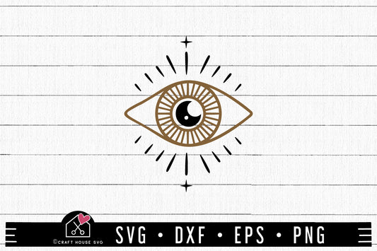 FREE Celestial Eye Moon SVG Mystical cut file FB396