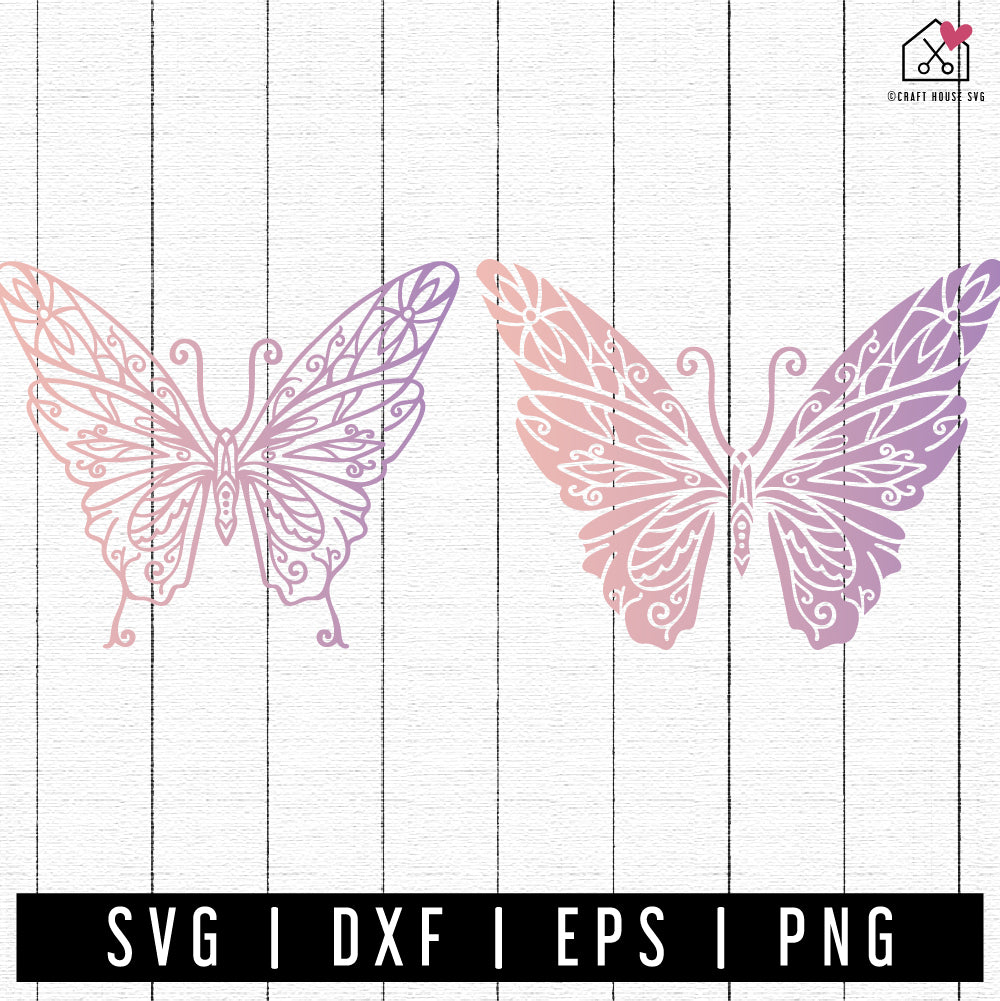 FREE Butterfly Mandala SVG FB397 - Craft House SVG