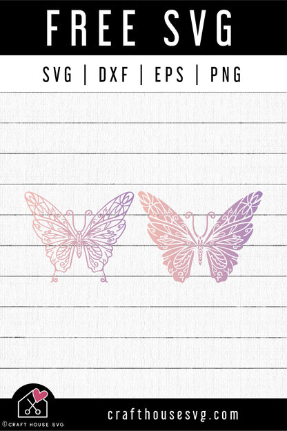 FREE Butterfly Mandala SVG FB397