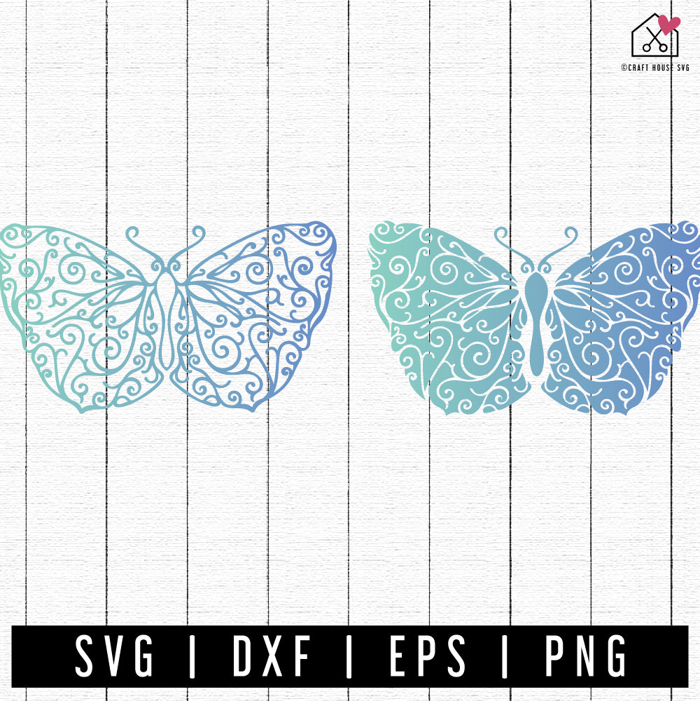 FREE Butterfly Mandala SVG FB398 - Craft House SVG