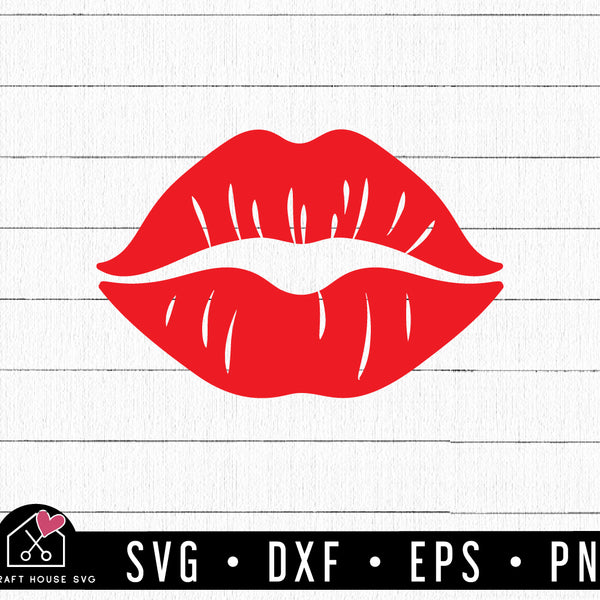 FREE Lips SVG Kisses cut file - Craft House SVG