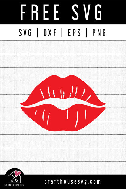 FREE Lips SVG Kisses cut file FB405