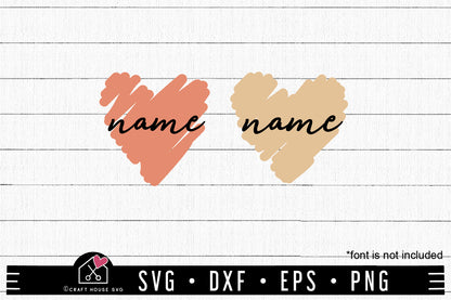 FREE Heart Paint Brush Stroke SVG FB415 - Craft House SVG