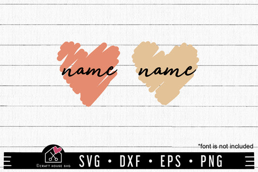 FREE Heart Paint Brush Stroke SVG FB415