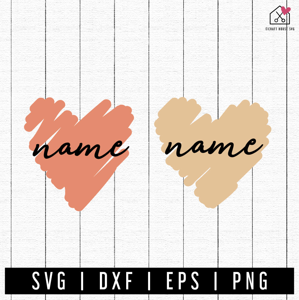 FREE Heart Paint Brush Stroke SVG FB415 - Craft House SVG