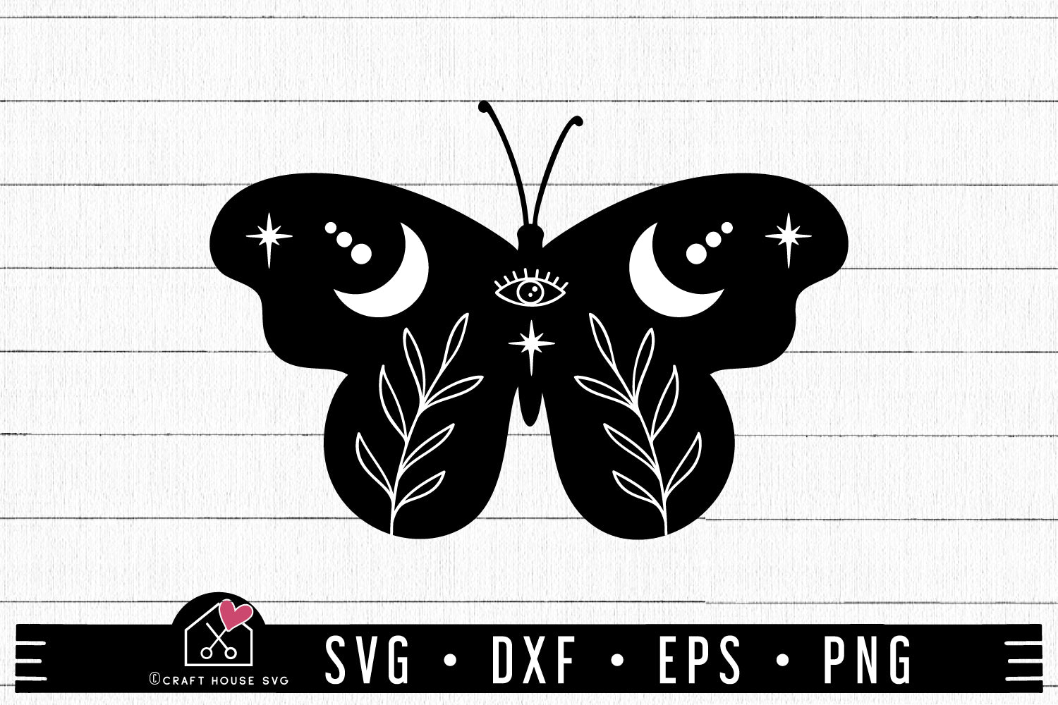 FREE Celestial Butterfly SVG FB419 - Craft House SVG