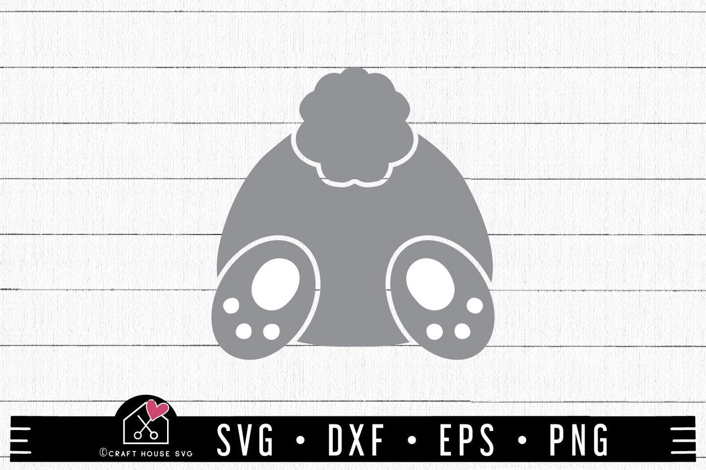 FREE Bunny Bum SVG FB422 - Craft House SVG