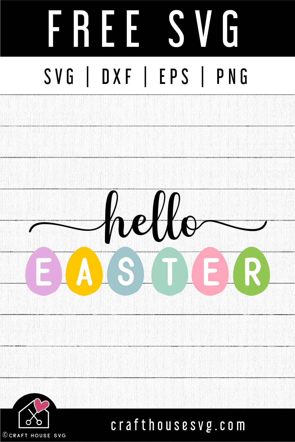 FREE Hello Easter Egg SVG FB423