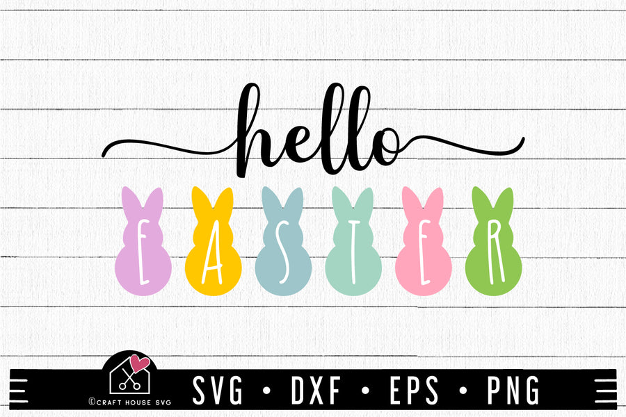 FREE Hello Easter Bunny SVG FB424