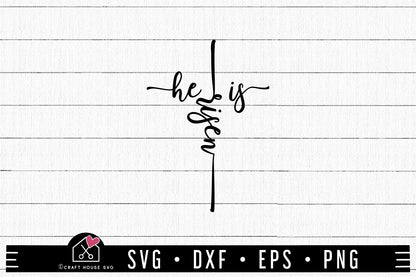 FREE He Is Risen SVG FB425 - Craft House SVG