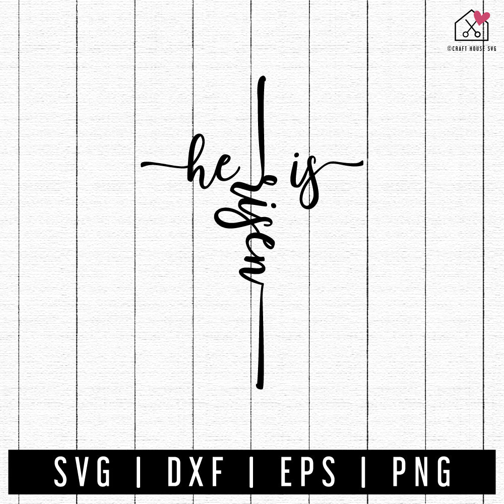 FREE He Is Risen SVG FB425 - Craft House SVG