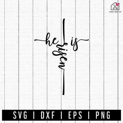 FREE He Is Risen SVG FB425 - Craft House SVG