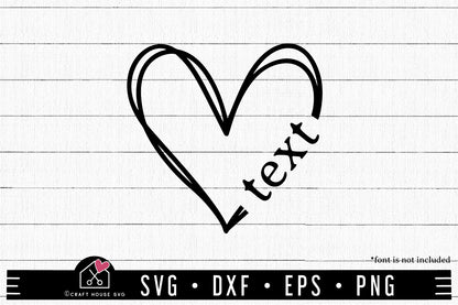 FREE Sketch Heart SVG FB428