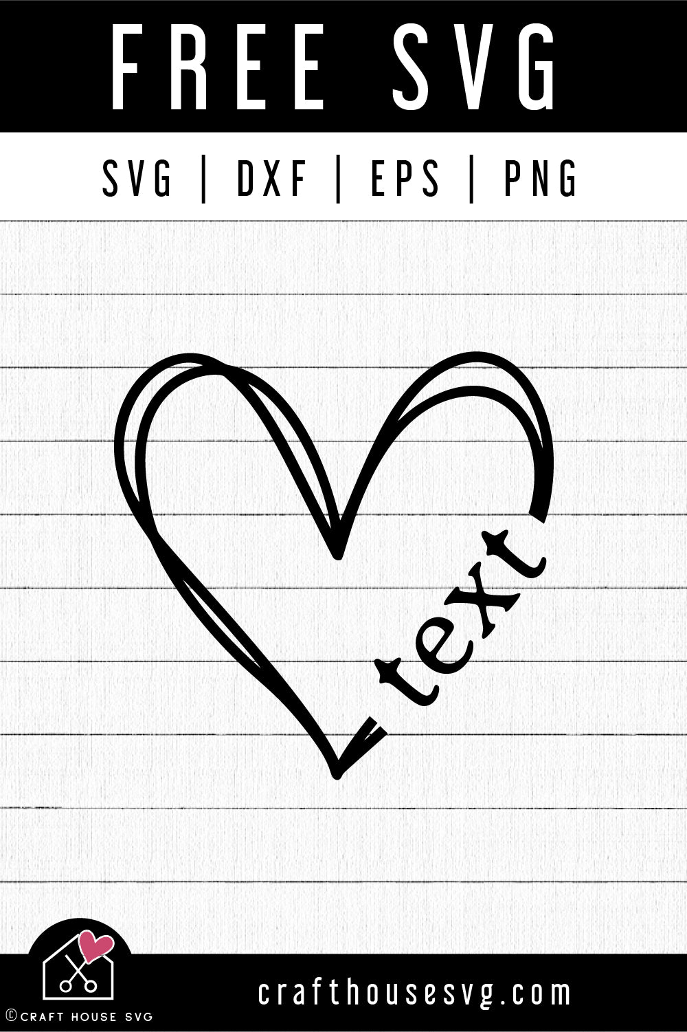 FREE Sketch Heart SVG FB428