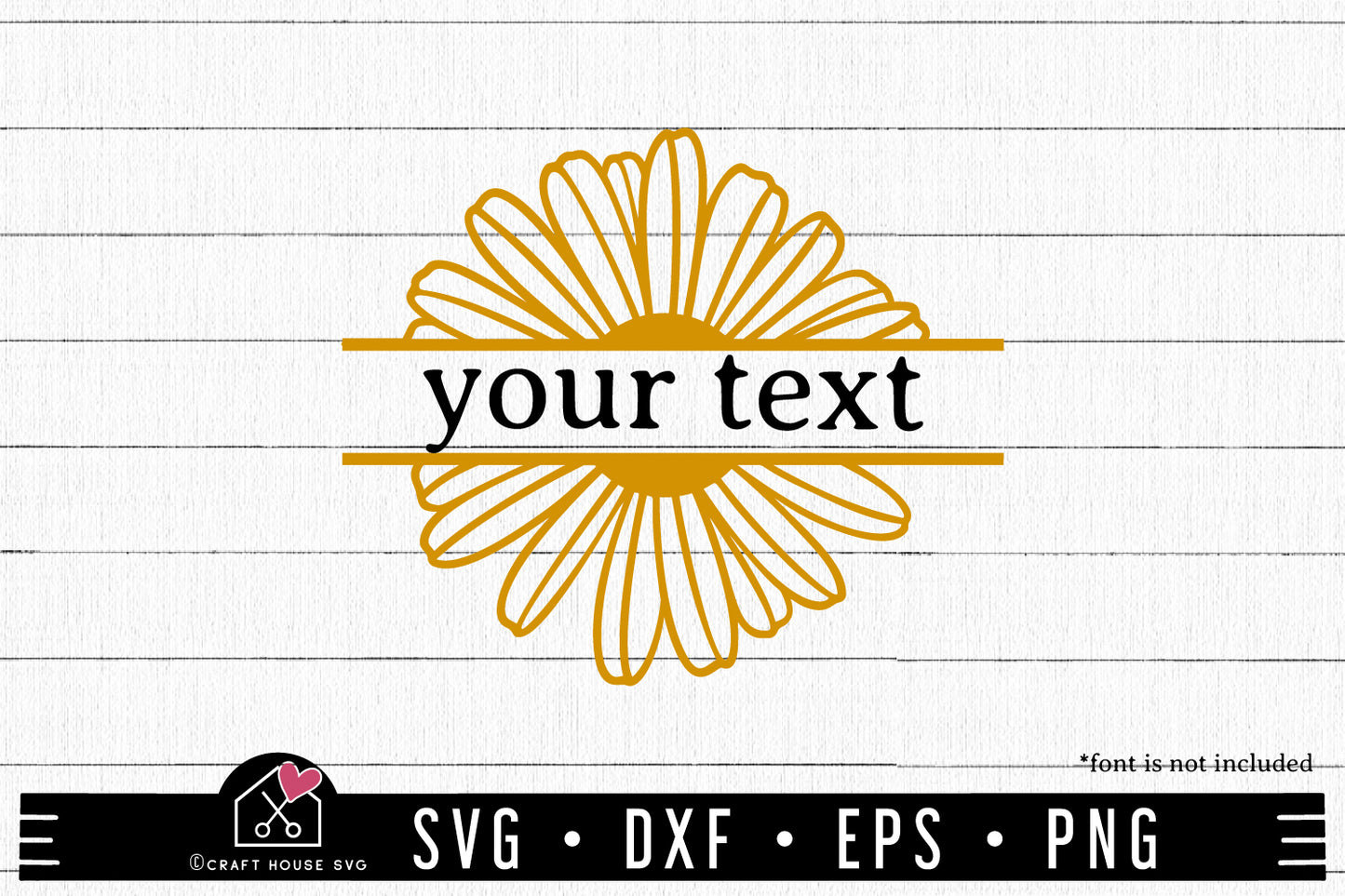 FREE Daisy Split Monogram SVG FB429 - Craft House SVG