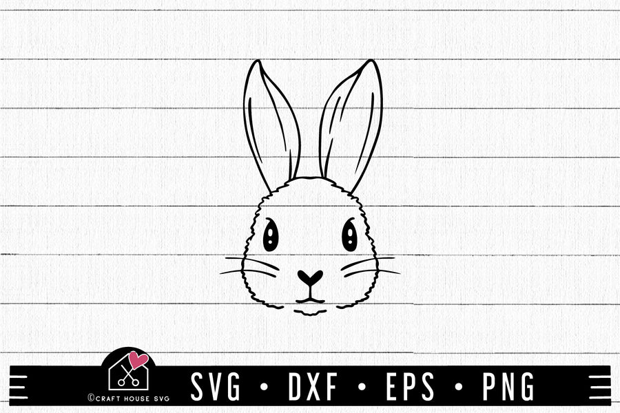 FREE Easter Bunny SVG FB430 - Craft House SVG