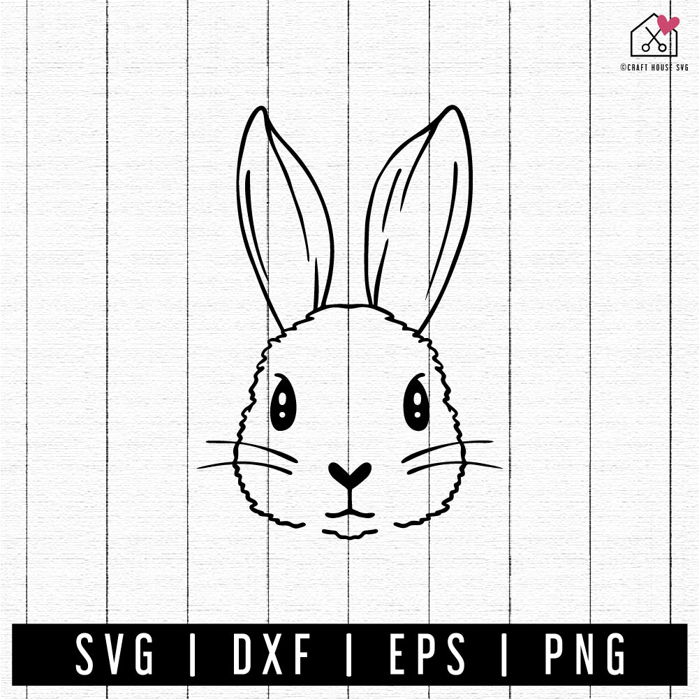 FREE Easter Bunny SVG FB430 - Craft House SVG