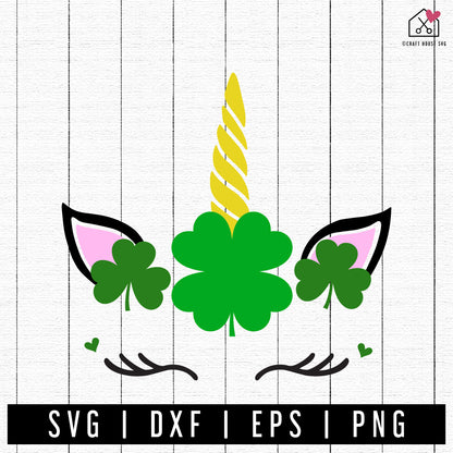 FREE St. Patrick's Day Unicorn SVG | FB436