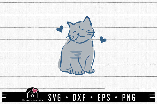FREE Cat SVG | FB440 - Craft House SVG