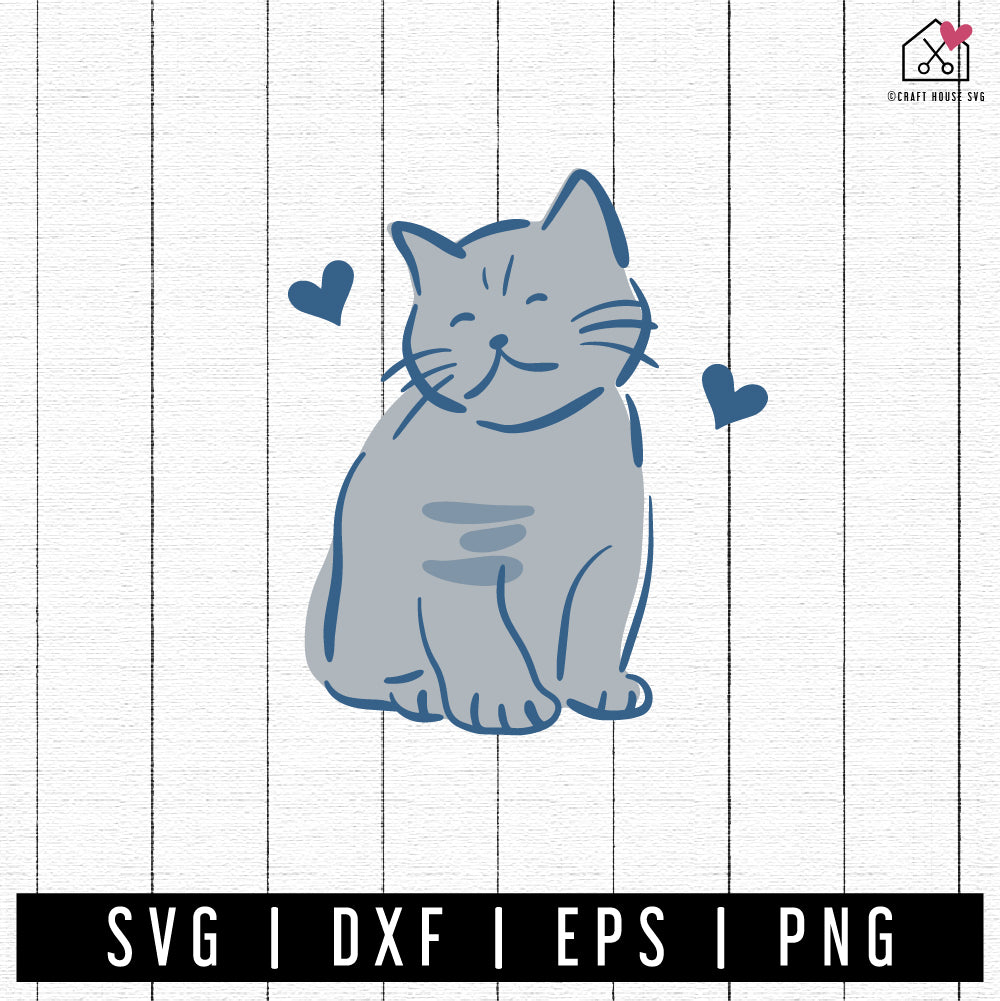 FREE Cat SVG | FB440 - Craft House SVG