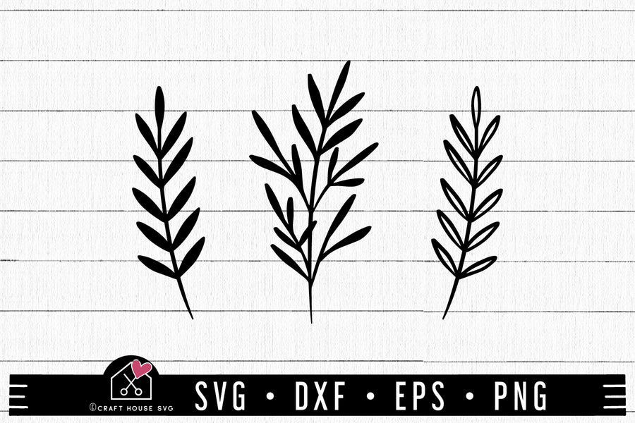 FREE Branches SVG Leaves Cut File | FB441 - Craft House SVG