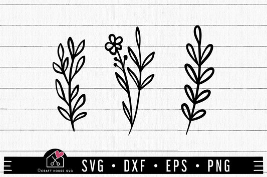 FREE Branches SVG Leaves Cut File | FB442 - Craft House SVG