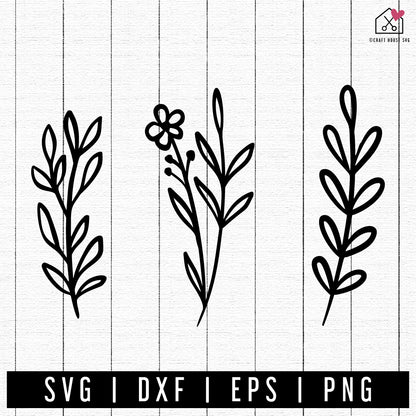 FREE Branches SVG Leaves Cut File | FB442 - Craft House SVG