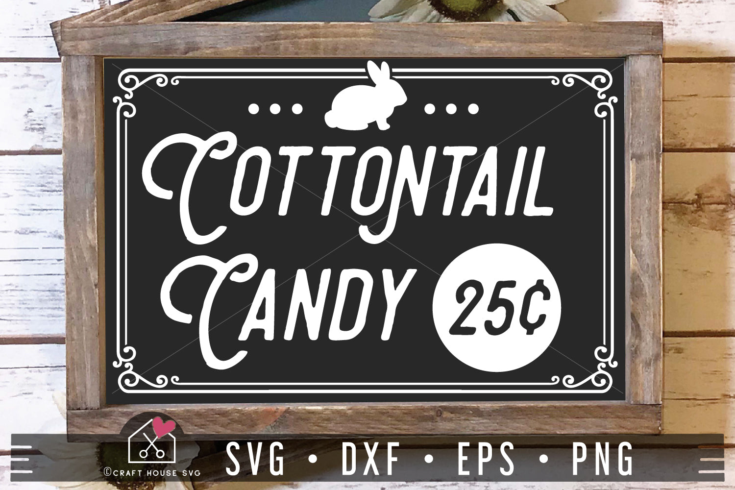 FREE Cottontail Candy 25 Cent SVG Easter cut file | FB443