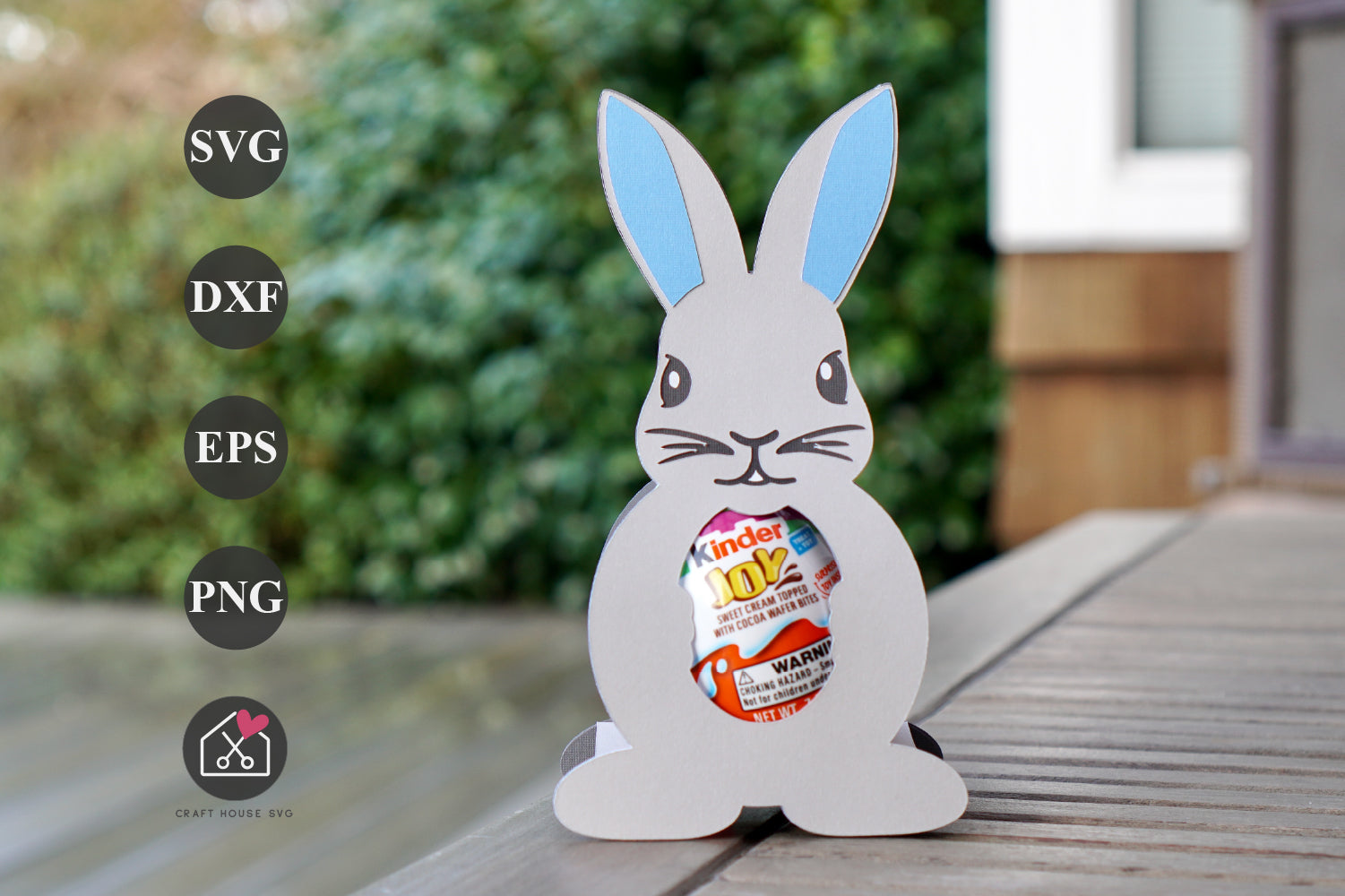 FREE Bunny Egg Holder SVG Easter Rabbit Cut File | FB456 - Craft House SVG