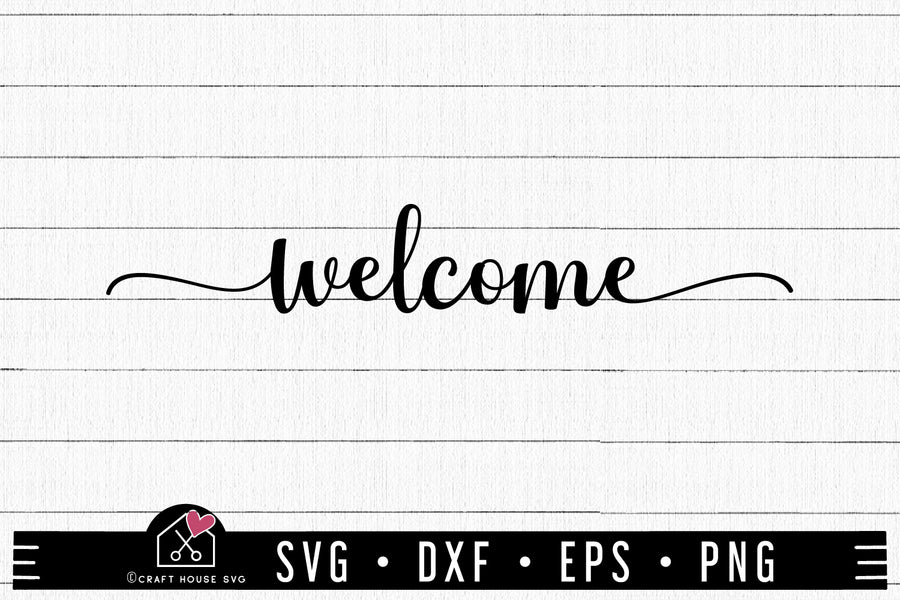 FREE Welcome SVG Sign Cut File | FB458