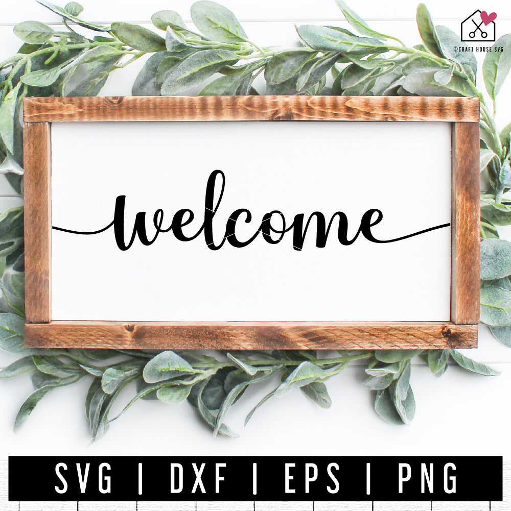 FREE Welcome SVG Sign Cut File | FB458