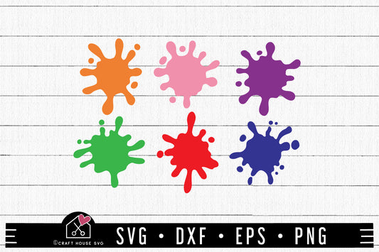 FREE Paint Splatter SVG Color Splash Cut File | FB459 - Craft House SVG