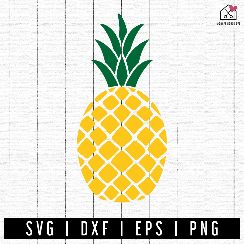 FREE Pineapple SVG Summer Cut File | FB461 - Craft House SVG
