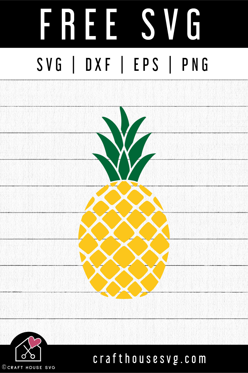 FREE Pineapple SVG Summer Cut File | FB461