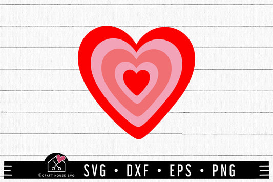 FREE Heart SVG Layered Heart Cut File | FB472