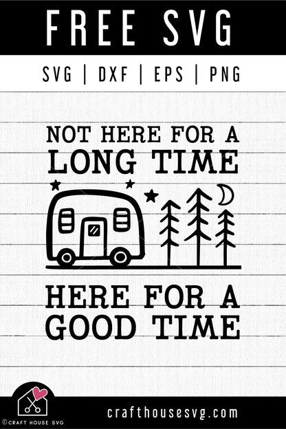 FREE Camping SVG Camper Cut File | FB476