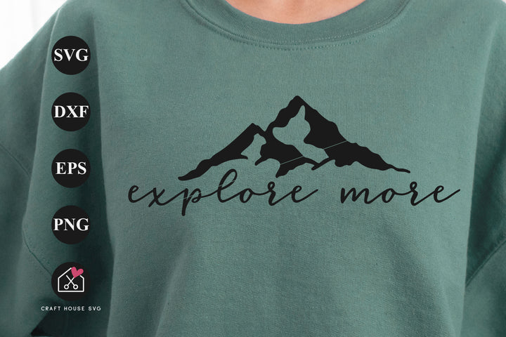FREE Explore More SVG Mountains Cut File | FB483
