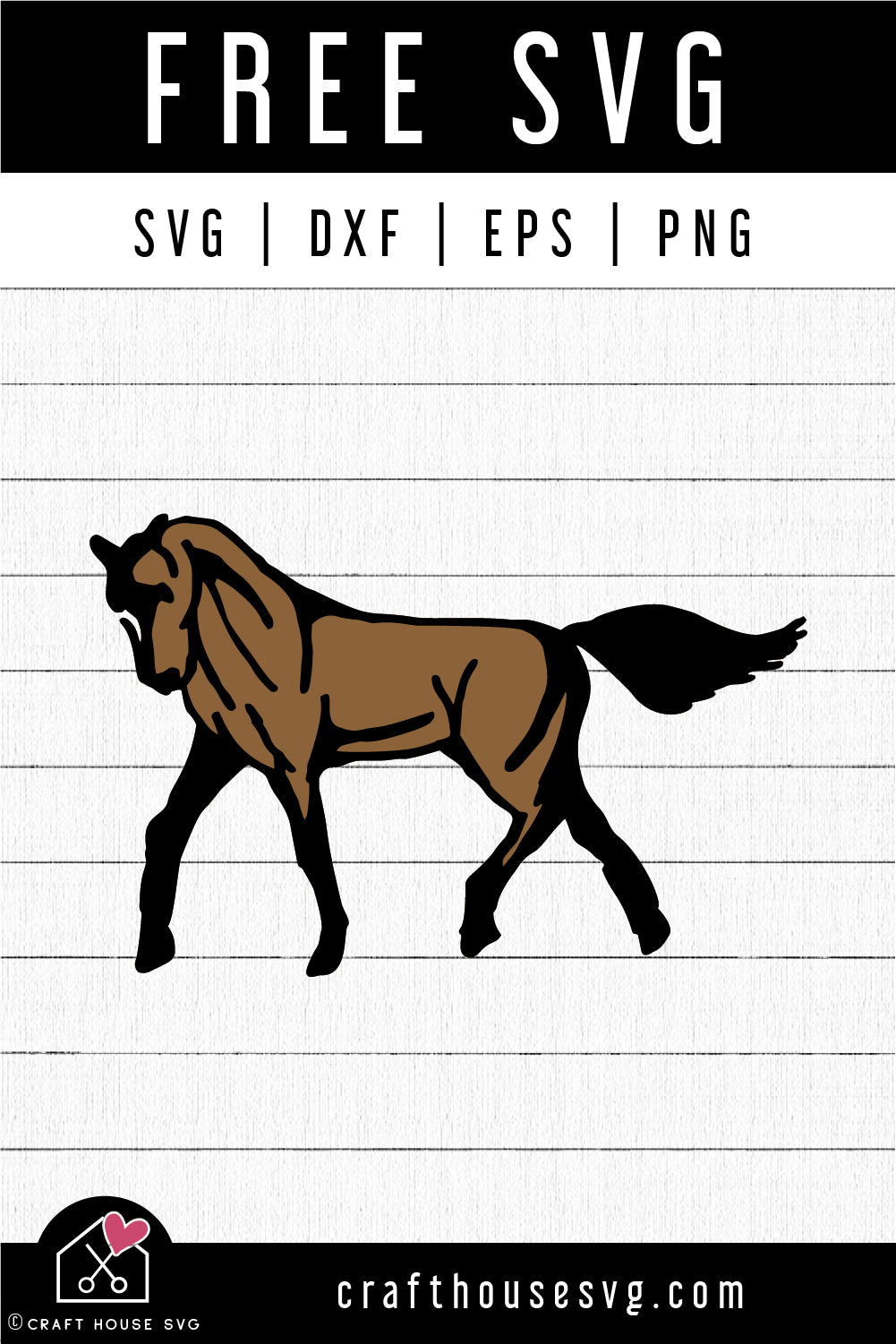 FREE Horse SVG Farm Shirt Design Cut File | FB488 - Craft House SVG