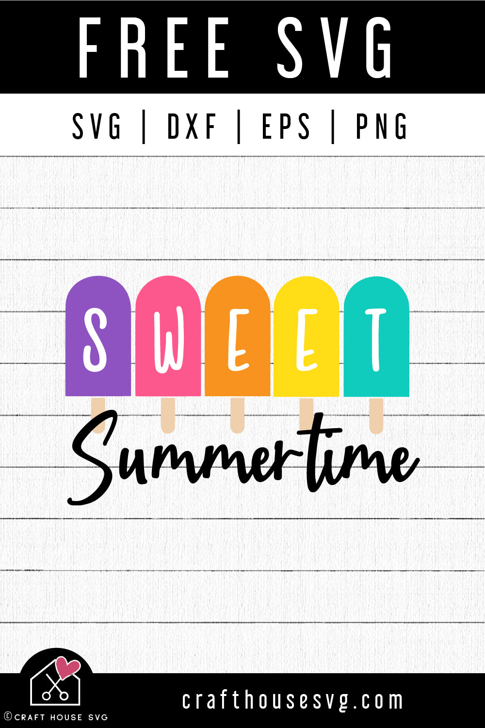 FREE Sweet Summertime SVG Summer Tote Design Cut File | FB489
