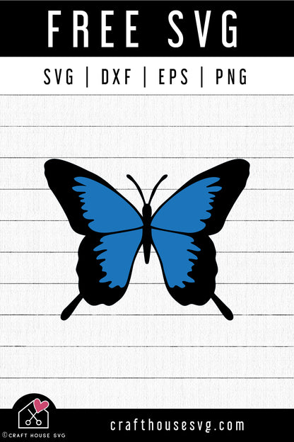 FREE Butterfly SVG Layered Butterfly Shirt Cut Files - Craft House SVG