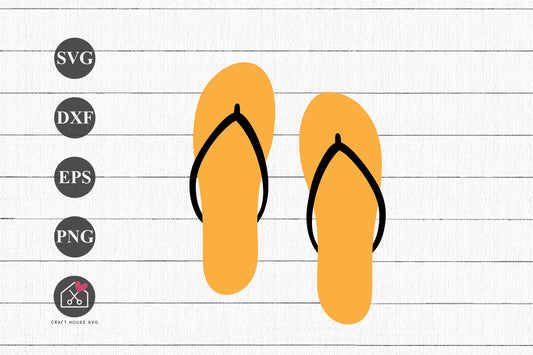 FREE Sandals SVG Summer Tote Cut Files - Craft House SVG
