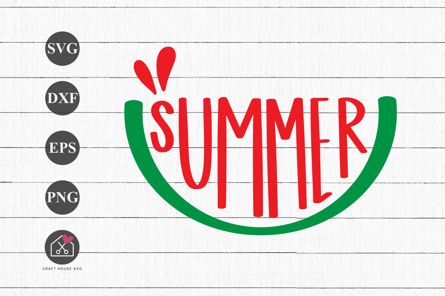 FREE Summer Watermelon SVG Summer Shirt Design Cut Files - Craft House SVG