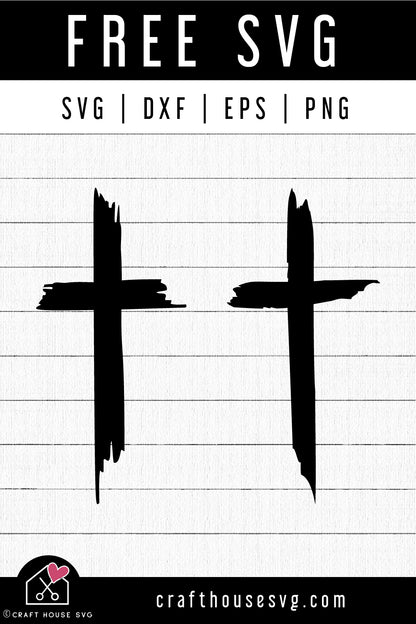 FREE Rustic Cross SVG Cut File
