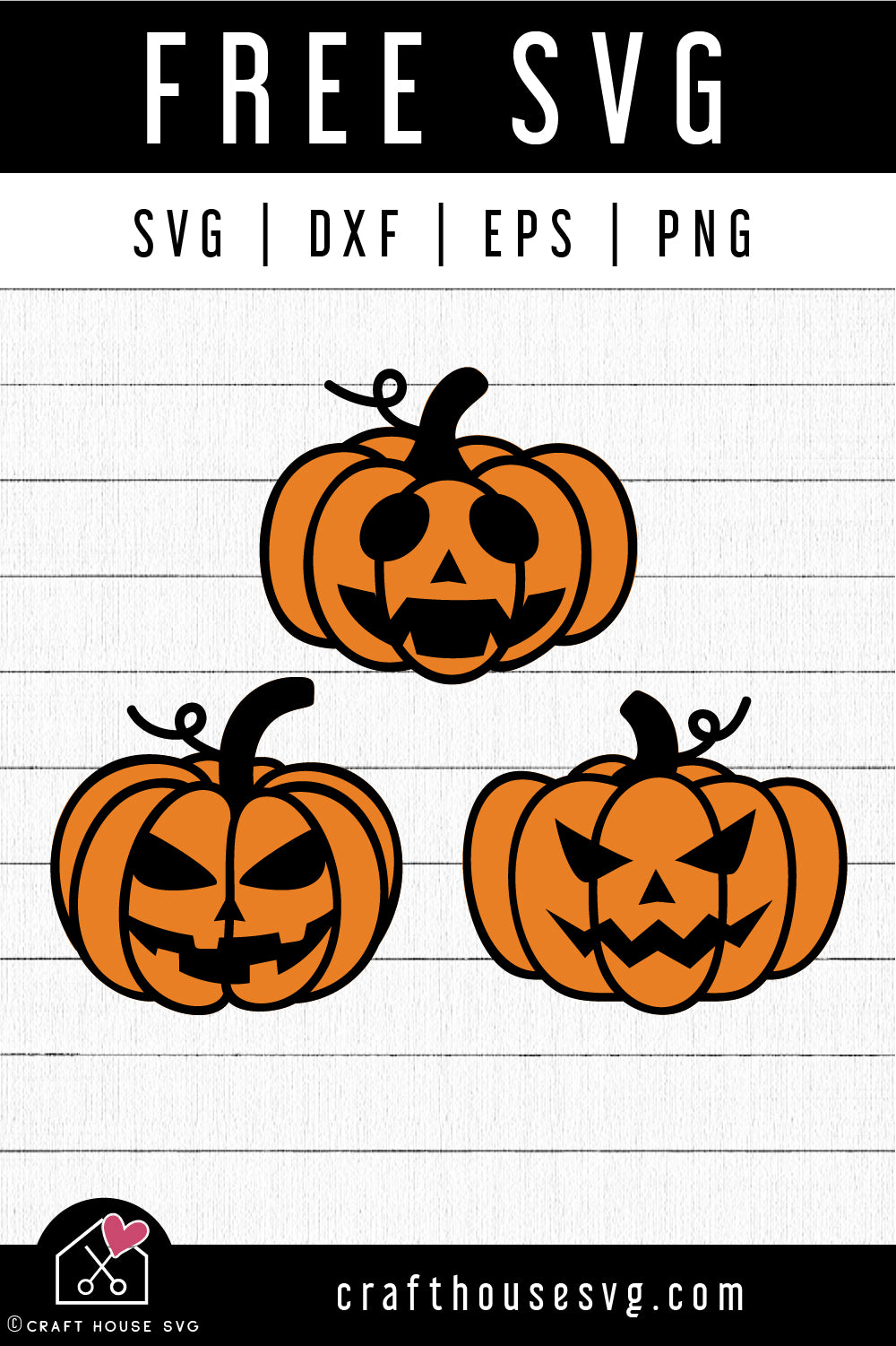 FREE Halloween Pumpkin Faces SVG Jack o lantern cut file