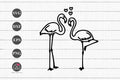 FREE Flamingoes SVG Cut file - Craft House SVG