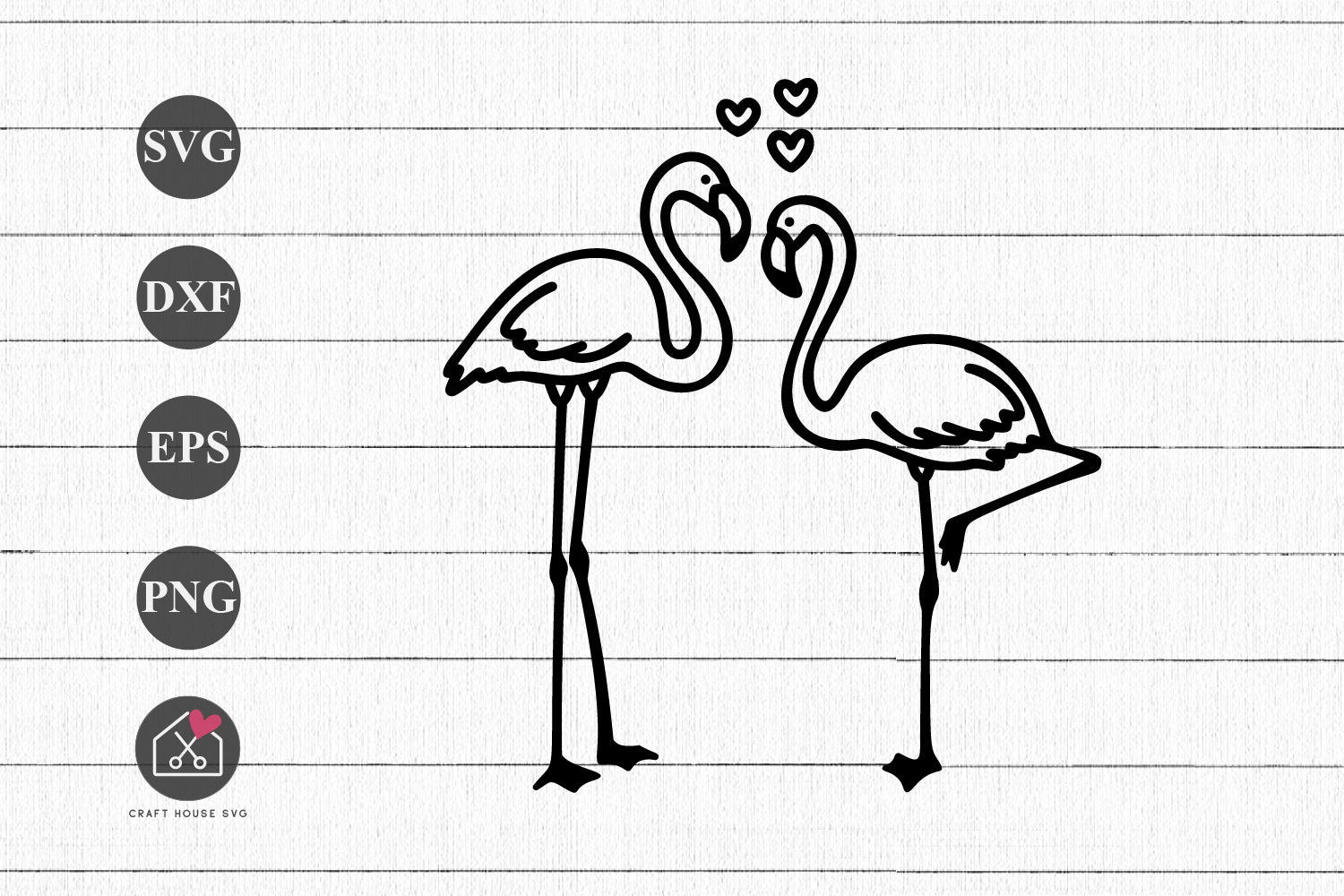 FREE Flamingoes SVG Cut file - Craft House SVG