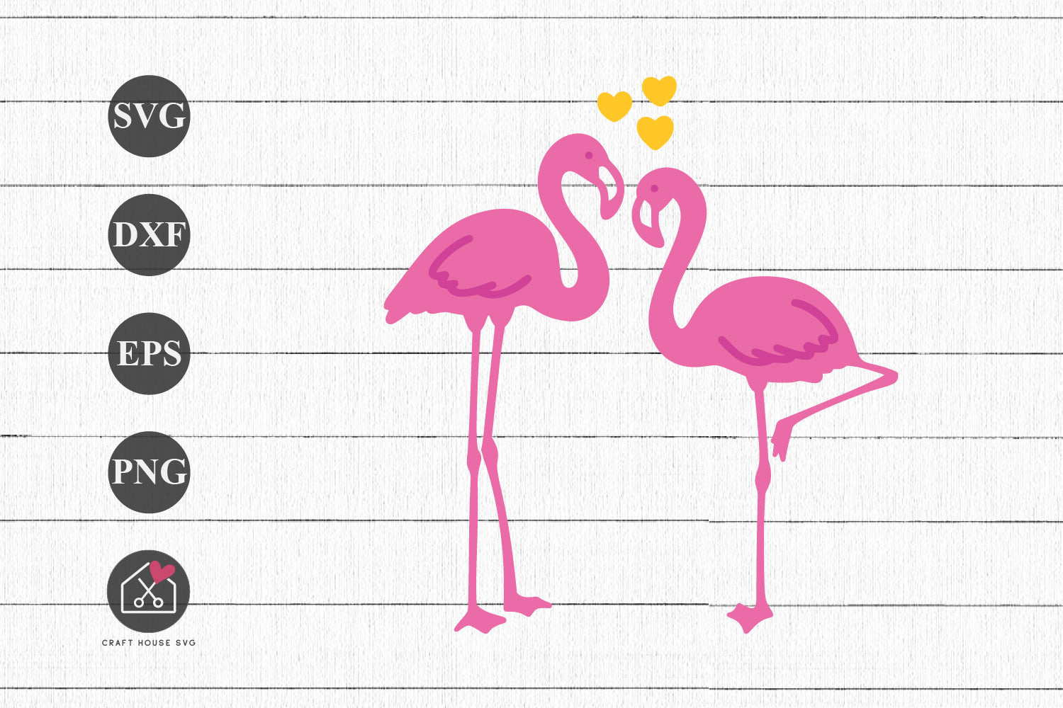 FREE Flamingoes SVG Cut file - Craft House SVG