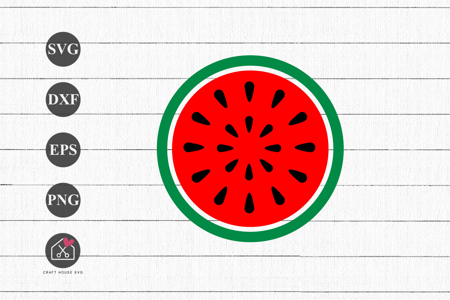 FREE Watermelon SVG Summer Cut Files - Craft House SVG