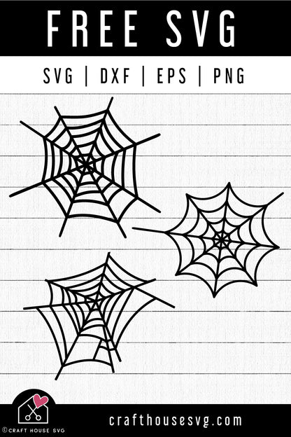 FREE Spider webs SVG Halloween Cut Files - Craft House SVG